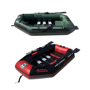 Barco de pesca solar marino para 1 persona, kayak de remo inflable barato, canoa plegable portátil, embarcación con remo y bomba - Product Image 3