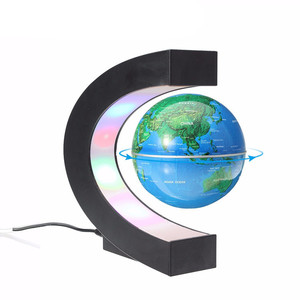 Globo giratorio con mapa de la <span class=keywords><strong>tierra</strong></span> del mundo en <span class=keywords><strong>forma</strong></span> de C, Globo flotante magnético, globo levitante magnético para decoración de escritorio, educación para niños - Product Image 2