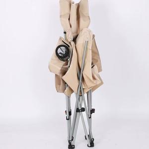 Chaise pliante d'extérieur rectangulaire, pliable, avec hauteur réglable et repose-jambes, pour le camping et les moments de détente - Product Image 1