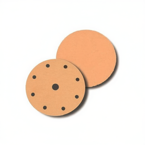 Disque de ponçage Velcro Ttake, grain 220, 6+1 trous, abrasif en corindon pour le polissage du bois et du métal - Product Image 2