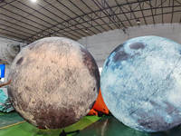 Planète publicitaire personnalisée pour l'espace sur le thème de fête Air Terre Ballon lanterne phœbe lune géante gonflable avec led