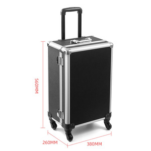 Maletín de aluminio de alta resistencia de tamaño personalizado, caja de herramientas de metal <span class=keywords><strong>con</strong></span> <span class=keywords><strong>ruedas</strong></span> - Product Image 4