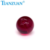 4mm-20mm Lab Grown Ruby Red Color Sphere Shape Ball Shape Red Color Stone avec Full Hole Loose Gemstone
