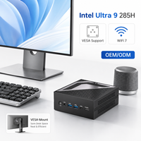 Mini PC Barebone d'usine Intel Ultra 9 285H AI NPU Oculink USB4 WiFi6E BT5.3 Double LAN 2.5G DP Mini Ordinateur de Jeu OEM ODM