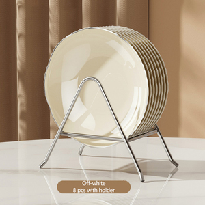8 assiettes à dessert en plastique rigide transparent de 6 pouces, écologiques, sans BPA, de qualité supérieure, pour apéritifs, fêtes et traiteur - Product Image 3