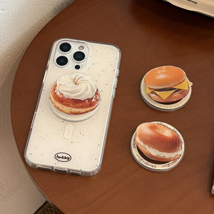 Soporte Magnético Retráctil Portátil para Teléfono Móvil, Diseño <span class=keywords><strong>Gourmet</strong></span> para Escritorio, Marca Niche Bread Toast - Product Image 1