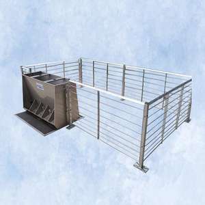 Vente en gros de nouveaux enclos d'engraissement pour porcs HENGYIN HY-fatten, en acier galvanisé à chaud, garantie 1 an, ensemble complet de cages pour porcs - Product Image 1