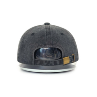 Wasbare stof en distressed tatami borduurwerk luxe sportieve twill 6-panel 100% katoenen baseball caps voor volwassenen