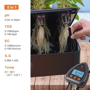 새로운 Tuya 스마트 WiFi 온라인 모니터링 고정밀 5 in 1 EC TDS G.S 온도 <span class=keywords><strong>PH</strong></span> 워터 테스터 - Product Image 2