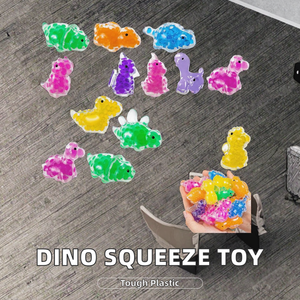 Syh486 Durable Plastic Fidget Sensory Stress Toy Fun TPR <b>Squeeze</b> Animal & Dinosaur Beads <b>Ball</b> for Boys & Girls - Product Image 2