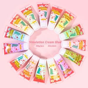 Adhésif <span class=keywords><strong>en</strong></span> argile artisanal multi-usage avec parfum de fruits, décoration <span class=keywords><strong>en</strong></span> résine pour la fabrication de coques de téléphone, artisanat DIY, crème de simulation - Product Image 2