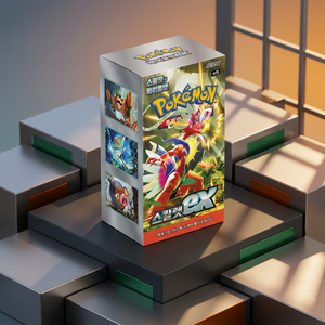 Nouvelle boîte scellée non ouverte de boosters Scarlet Violet EX coréens, cartes EX holographiques complètes, modèle DW00008, meilleur cadeau TCG pour les fans - Product Image 2