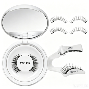Pestañas Magnéticas Sin Pegamento Reutilizables, Pestañas Postizas Suaves con Aplicador, Aspecto Natural, Fáciles de Usar - Product Image 1