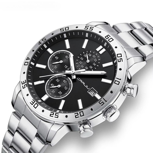 Reloj cronógrafo de cuarzo para hombre de alta calidad, multifunción, con ventana de calendario, de acero inoxidable, resistente al agua, clásico, para negocios. - Product Image 5