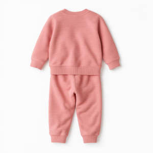 ชุดเสื้อสเวตเตอร์ถักลายทางสำหรับผู้หญิงใส่สบาย - Product Image 1