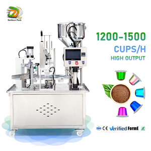 Machine d'emballage automatique rotative à grande vitesse pour capsules de café Nespresso en forme de K, remplissage et scellement - Product Image 1