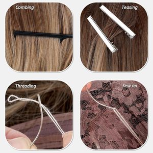 Kit de Herramientas para Extensiones de Cabello Obexa OBB-39493, 600 Anillos Metálicos de Silicona, Alicates, Ganchos, Agujas, Clips, Hilo, Instalación y Extracción - Product Image 5