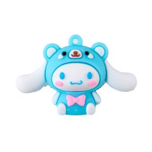 Porte-clés en caoutchouc de dessin animé, breloques animales mignonnes en gel souple pour coques de téléphone, décorations DIY - Product Image 5