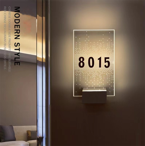 Número de Puerta con Iluminación LED Acrílica, Letrero Retroiluminado para Habitación de Hotel, Letrero para Puerta de Hotel - Product Image 1