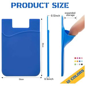 Soporte de silicona promocional para tarjetas de teléfono móvil con logo personalizado, regalo promocional - Product Image 4
