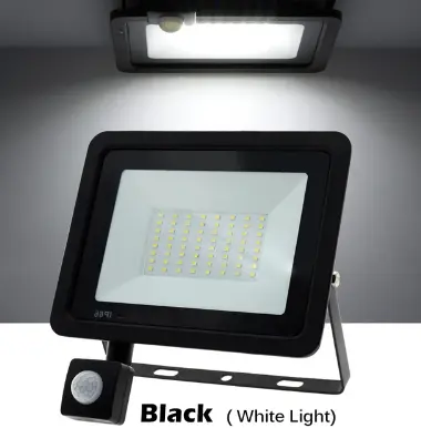 ホワイト/ウォームホワイトIP66AC220VエクステリアプロジェクタースポットライトSMD2835屋外照明フロアランプPIRモーションセンサーLEDフラッドライト