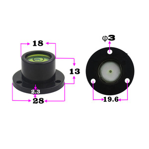 Nivel de burbuja mini de plástico con base para juguetes y proyectos de bricolaje - Product Image 3