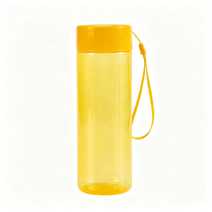 500ml Straight <b>Plastic</b> <b>Water</b> <b>Bottle</b> PS Material Portable <b>Water</b> Cup With Lanyard Custom Logo Colors Transparent Travel <b>Bottle</b> - Product Image 2