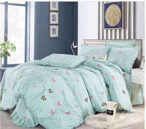 Sábana de algodón con estampado activo, ropa de cama con marco de encaje, princesa coreana - Product Image 6