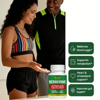 Capsules de berbérine, complément de berbérine HCI avec cannelle de Ceylan, soutient la santé immunitaire, digestive et intestinale des femmes