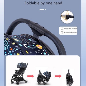 Trọng lượng nhẹ gấp pushchair bên cạnh Cặp song sinh đôi bé prams vận chuyển xe đẩy cho cặp song sinh bé với ngủ giỏ - Product Image 6