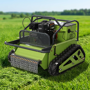Tondeuse à gazon télécommandée sur chenilles pour terrains en pente, vente en gros usine, économique - Product Image 1