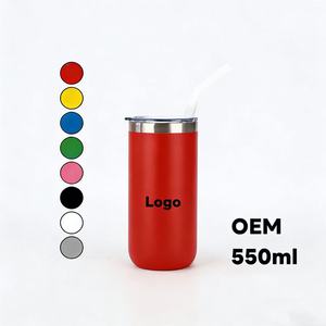 Tasse isotherme en acier inoxydable <span class=keywords><strong>de</strong></span> 550 ml avec <span class=keywords><strong>paille</strong></span> pour <span class=keywords><strong>vin</strong></span>/café, maintien au chaud <span class=keywords><strong>de</strong></span> 6 à 12 heures, idéale pour le camping, les affaires et les fêtes (vente en gros) - Product Image 6