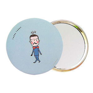 <b>Compact</b> Mirror Round Portable <b>Makeup</b> Touch Up Mirror Cartoon Design For Students And Girls - Product Image 5