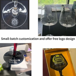Set di Bicchieri da Vino in Cristallo di Lusso, Calici Moderni con Logo Personalizzato per Casa, Bar, Hotel, Ristorante, Vendita all'Ingrosso - Product Image 5