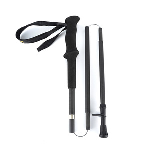 Sz Carbon Fiber Trekking Poles 170g Lightweight Foldable Hiking <b>Walking</b> <b>Sticks</b> Black C1A Model - Product Image 1