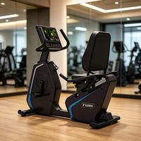 Vélo d'exercice silencieux, réglable en résistance, de qualité commerciale et durable, pour la salle de sport intérieure, le centre de rééducation et l'entraînement.
