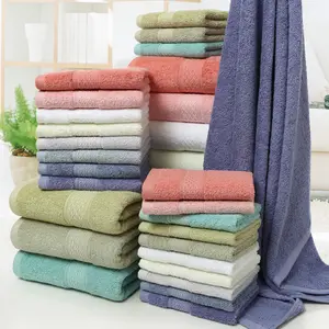 gaoyang county factory stock ready cotton terry japanese girl 18 towel set bath towel sets