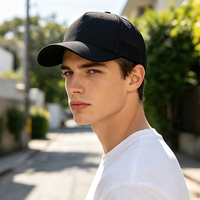 Casquette Trucker en Sergé de Coton à 5 Panneaux avec Logo Personnalisé, Dos en Maille, Fermeture Snapback, Visière Courbée Ajustable, Casquettes Vierges en Gros