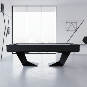 Table de billard multi-jeux Black Fusion United en bois massif et ardoise, avec poches en cuir et filet en coton, couleurs personnalisables - Product Image 5