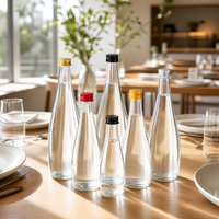 Groothandel Lege Waterglazen Flessen Bowlingvorm 330-750ml Aangepaste Verpakking Tinplate Schroefdop voor Fruitsap Drank