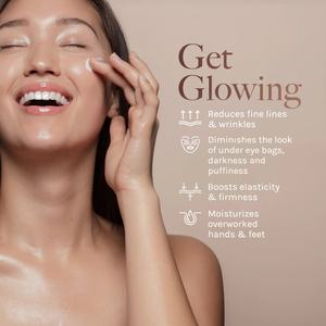 Ensemble de soins de la peau OEM, crème hydratante naturelle pour les mains, les pieds, les yeux, le cou, crème raffermissante pour le visage, soin hydratant, booster de collagène - Product Image 2