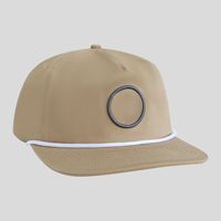 Gorra de Golf Estructurada de 5 Paneles con Logotipo Bordado Circular Personalizado, Fábrica BSCI para Mayoristas, Precio Premium con MOQ Bajo
