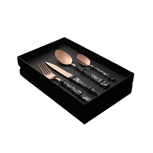 Reutilizable de cuchara tenedor palillos cubertería juego de comedor conjunto de cubiertos de acero inoxidable - Product Image 1