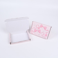 Emballage en carton ondulé personnalisé avec logo imprimé et gaufré, petite boîte d'expédition personnalisée, boîte de marque personnalisée