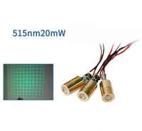 Module laser haute précision 10*10 en forme de grille 515nm 20mW pour la numérisation 3D
