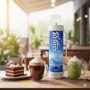 Bouteille de gaz Rotass de qualité alimentaire 5,5 L 3750 g pour crème fouettée, pour usage en cuisine - Product Image 1