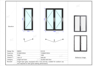 Finestre e Porte in PVC di Alta Qualità, Design Moderno Francese, Doppio Vetro UPVC, Resistenti agli Uragani, Made in Cina - Product Image 6