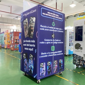 Datang ngoài trời tự phục vụ trường hợp điện thoại máy bán hàng tự động công suất 300 600 giám sát từ xa nhiều tùy chọn thanh toán SDK - Product Image 6