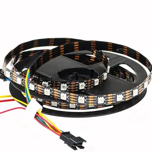 SMD 5050 RGB LED Signal break-point de transmissão contínua tira flexível Para decoração DC5V 60pcs WS2813 IC 10mm largura