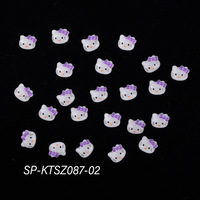 Cartoon Nail 2022 Ins New Arrival 100pc/ Bag Kawaii 3D Cartoon Kitty Cat Resin For Summer Nail Art Nail Charms
